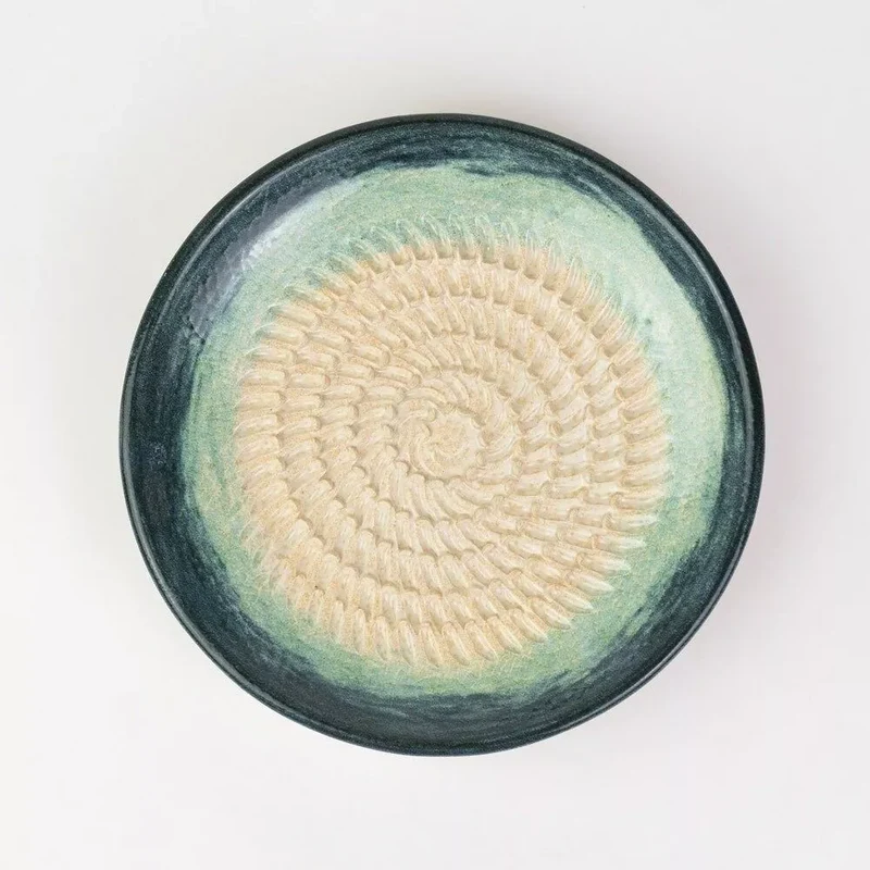 Keramikreibe "Breeze" 12cm für Knoblauch, Ingwer & Gewürze