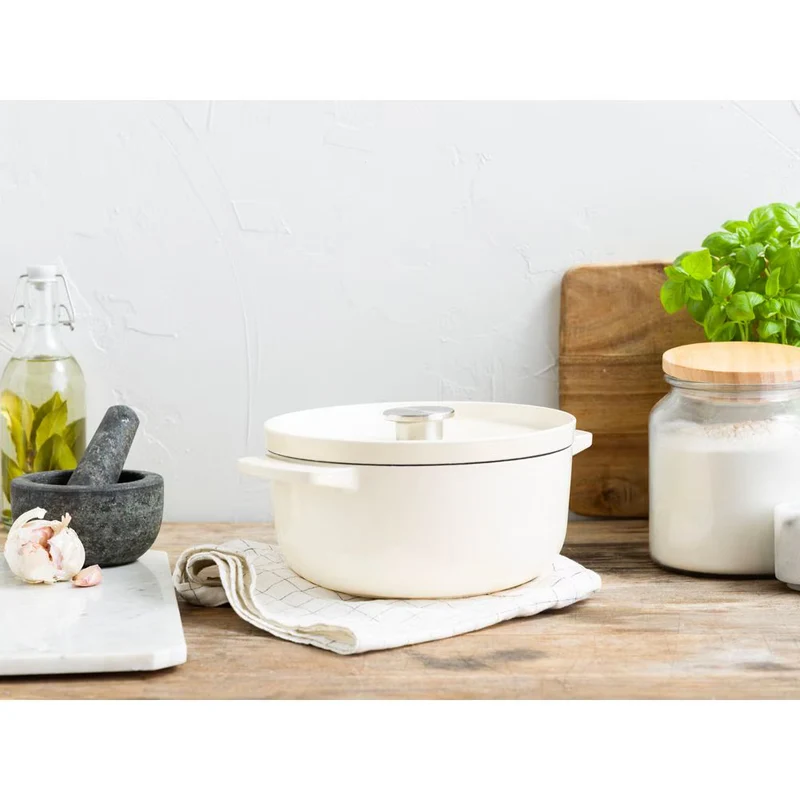 KitchenAid Gusseisen-Schmortopf „Cream“