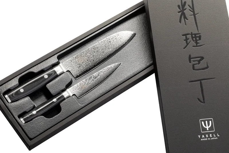 Yaxell 2-teiliges Messerset Santokumesser & Universalmesser