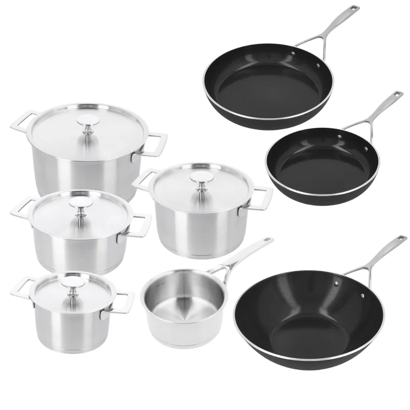 Demeyere Pfannenset 8-teilig 'Lino 3' & 'Alu Pro 5 Ceraforce'