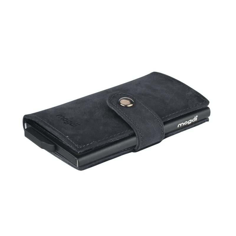 PREMIUM mini Herren Brieftasche vintage Leder Portmonee RFID Crazy Horse A+++ Qualität