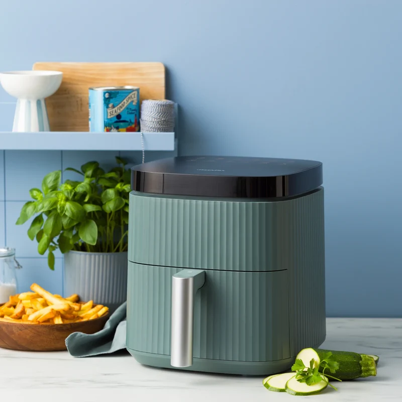 Greenpan Bistro 5L Silhouette XL Heißluftfritteuse 'Smokey Blue'