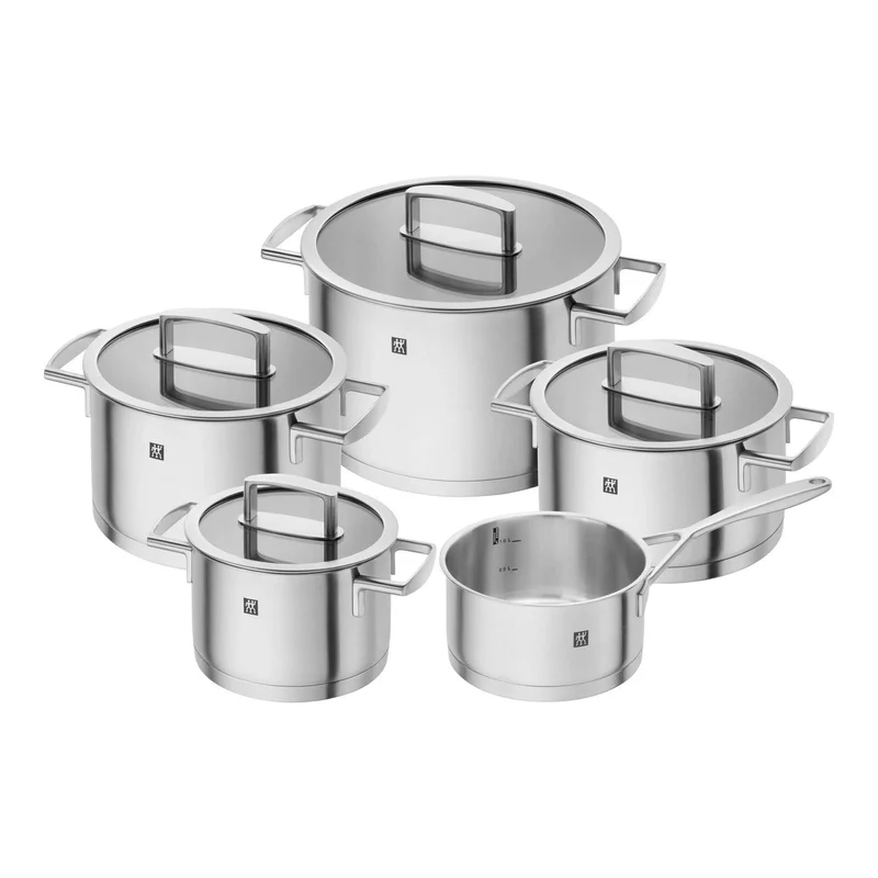 Zwilling 8-teiliges Topfset „Vitality“ | Mit „Demeyere Alu Plus 3 Ceraforce“ Pfannen