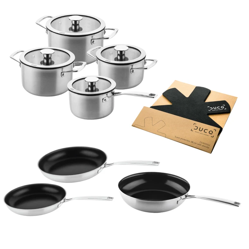 DUCQ "Downdraft" Topfset 7-teilig | Mit Keramik-Pfannen