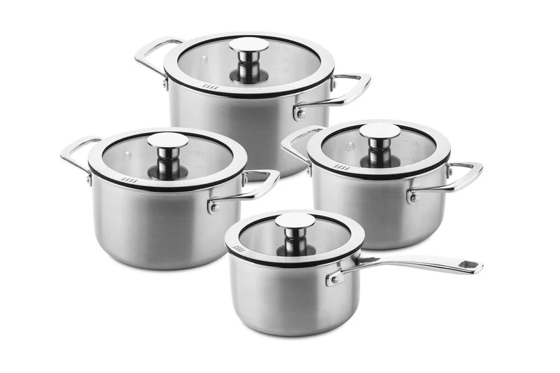 DUCQ "Downdraft" Topfset 7-teilig | Mit Keramik-Pfannen
