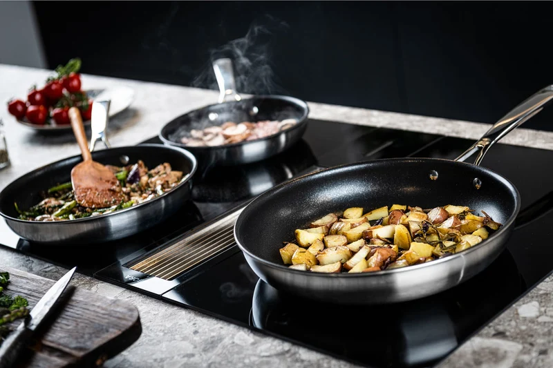 DUCQ "Downdraft" Topfset 7-teilig | Mit Keramik-Pfannen
