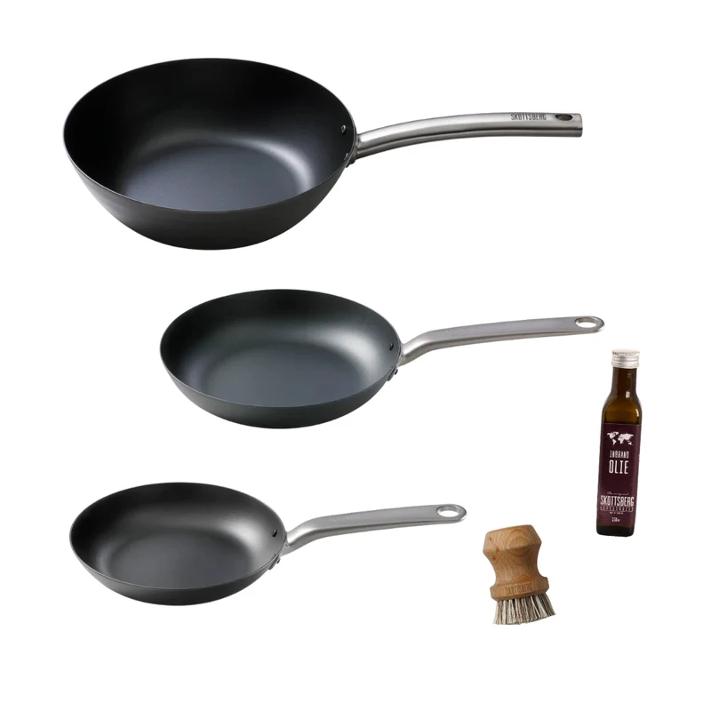 Skottsberg 'Carbon Steel' Pfannenset 3-teilig