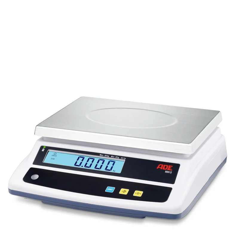 Portionswaage, Tischwaage ADE 90612 | auch geeicht | Arbeitsschutzhaube | Höchstlast: 6-30 kg | Ziffernschritt: 1-10 g