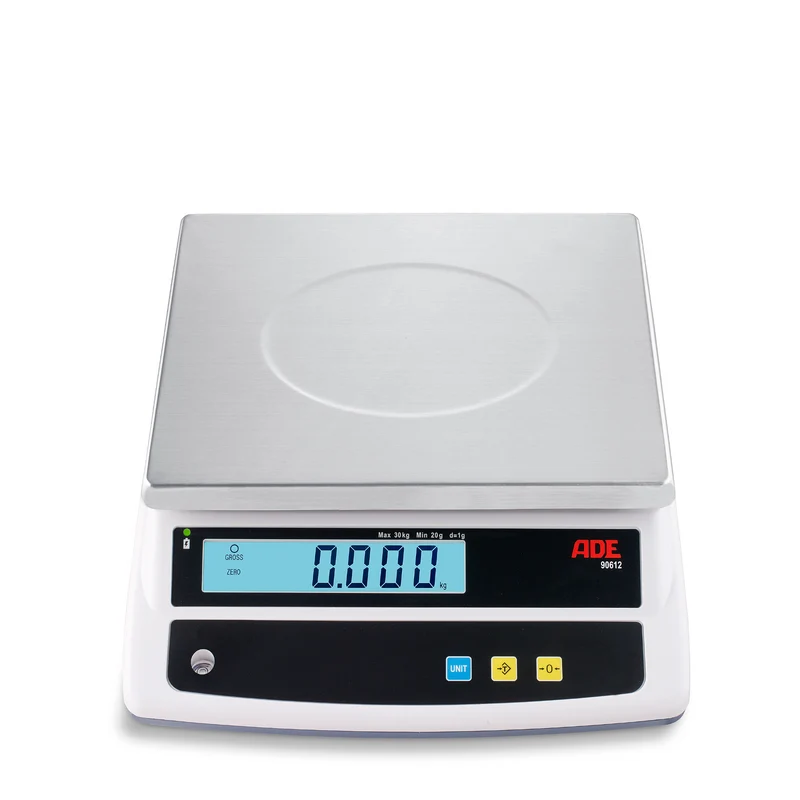 Portionswaage, Tischwaage ADE 90612 | auch geeicht | Arbeitsschutzhaube | Höchstlast: 6-30 kg | Ziffernschritt: 1-10 g