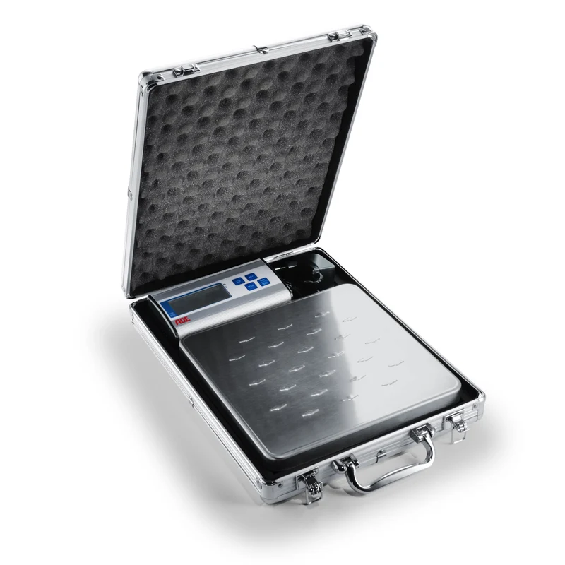 Plattformwaage & Tischwaage ADE EPM 120/150 | Einsteigermodell | mobil mit Alukoffer | Höchstlast: 120/150 kg
