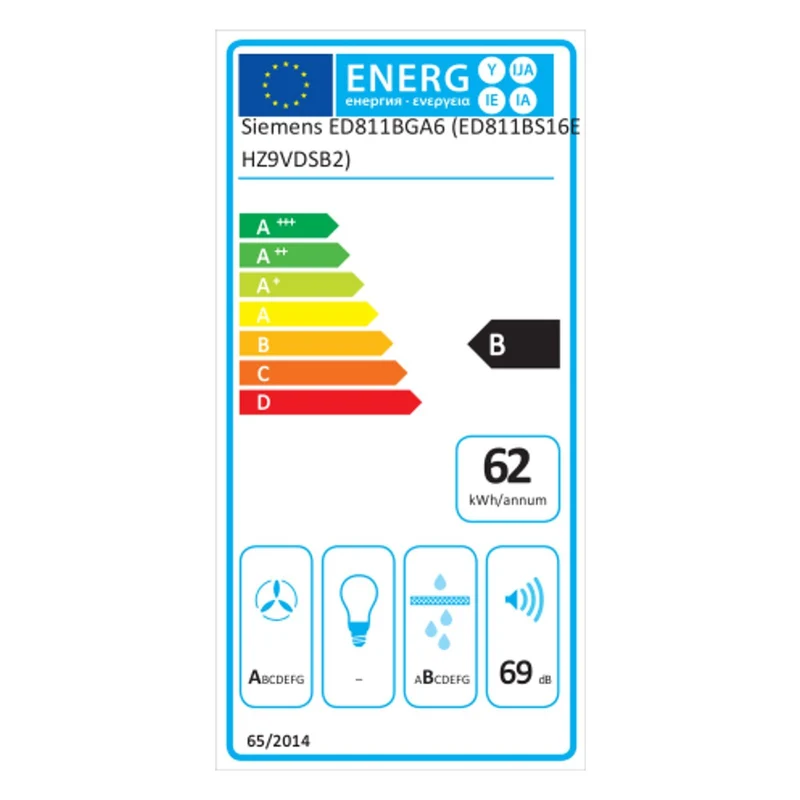 Siemens iQ300 ED811BGA6 (ED811BS16E+HZ9VDSB4) Induktionskochfeld mit Dunstabzug integriert 80cm