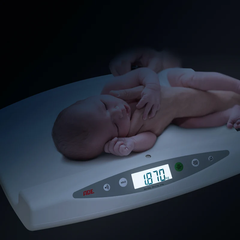 Professionelle Babywaage | Längenmessfunktion | ADE M118600-01 | Höchstlast: 20 kg