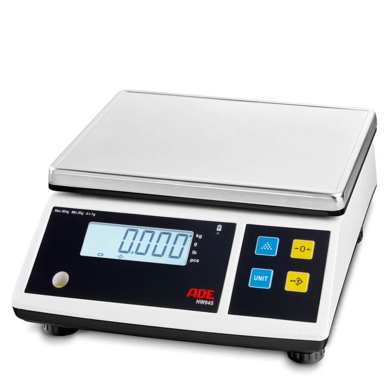 Elektrische Tischwaage, Kompaktwaage, Portionswaage ADE HW945 | Höchstlast: 3/30 kg