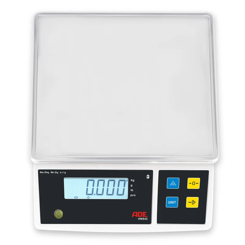 Elektrische Tischwaage, Kompaktwaage, Portionswaage ADE HW945 | Höchstlast: 3/30 kg