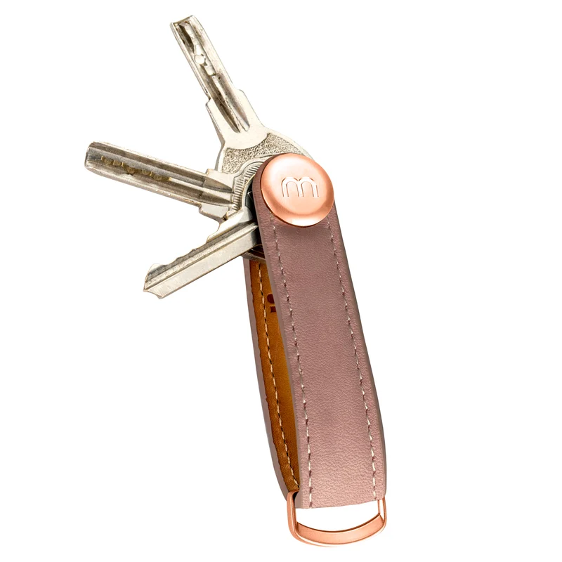ROSA edel Leder Schlüsselhalter Damen Keyring Schlüsselring Schlüsselbund Tasche