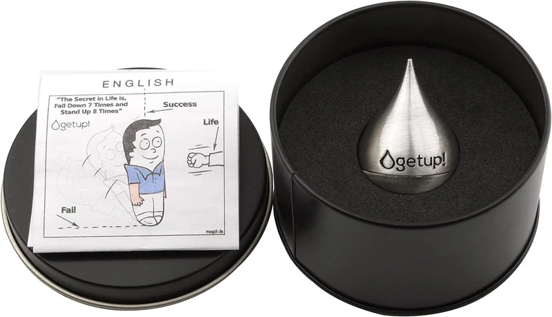 getup! mini Motivator Stehaufmännchen persönliches Geschenk Kraft Glücksbringer Talisman Freundschaft für Frauen & Männer Durchhalten Hoffnung Mut Erfolg Genesung Resilienz Schutzengel