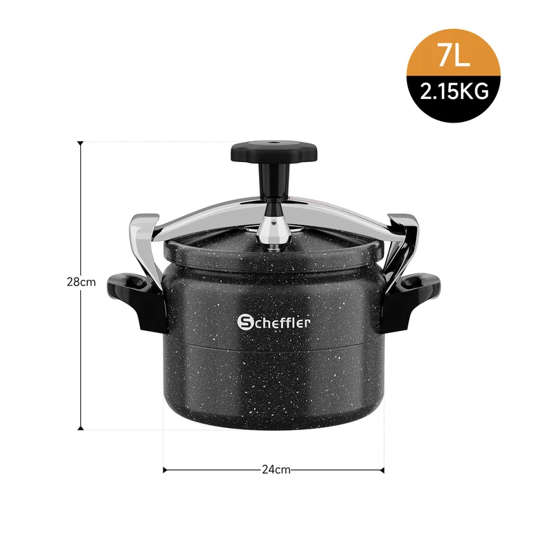 3L / 7L / 11L / 15L / 25L Schnellkochtopf Aluguss Dampfkochtopf Induktion Druckbehälter für alle Herdarten