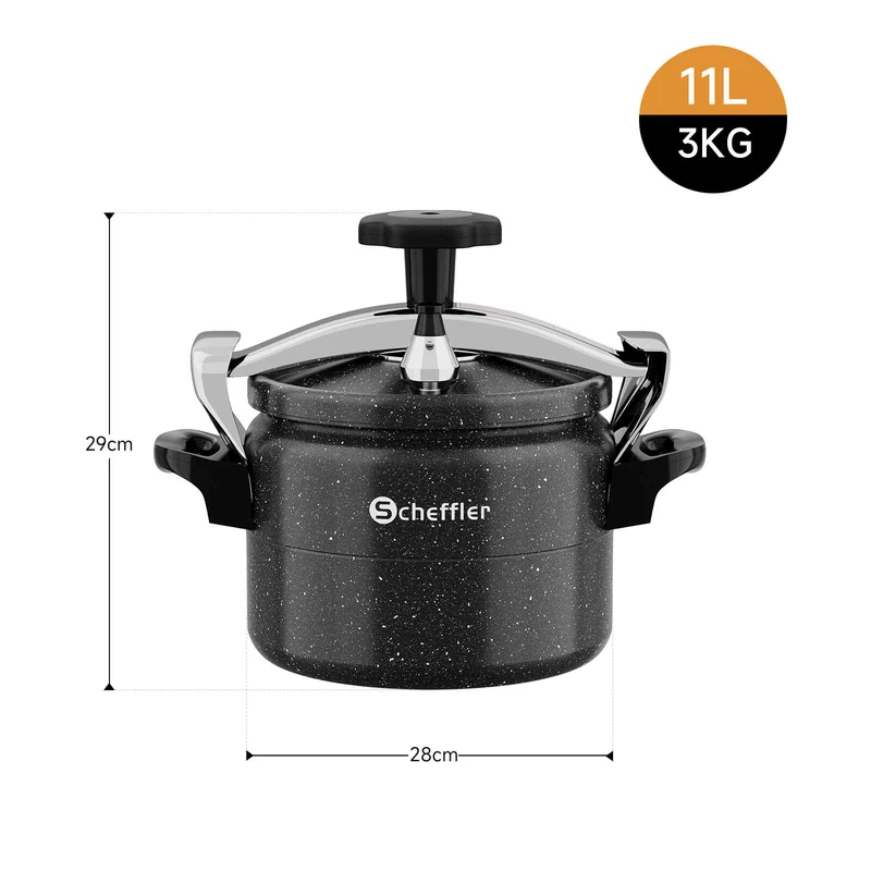 3L / 7L / 11L / 15L / 25L Schnellkochtopf Aluguss Dampfkochtopf Induktion Druckbehälter für alle Herdarten