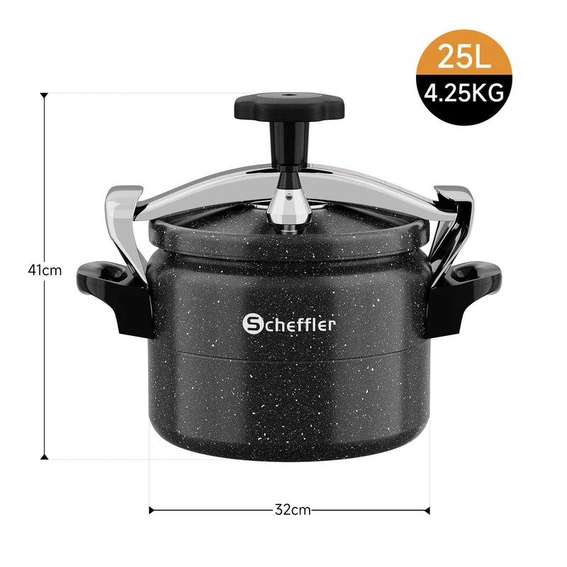 3L / 7L / 11L / 15L / 25L Schnellkochtopf Aluguss Dampfkochtopf Induktion Druckbehälter für alle Herdarten