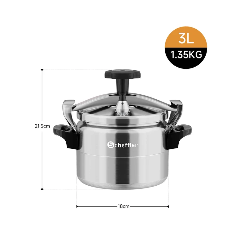 3L / 7L / 11L / 15L / 25L Schnellkochtopf Aluguss Dampfkochtopf Induktion Druckbehälter für alle Herdarten