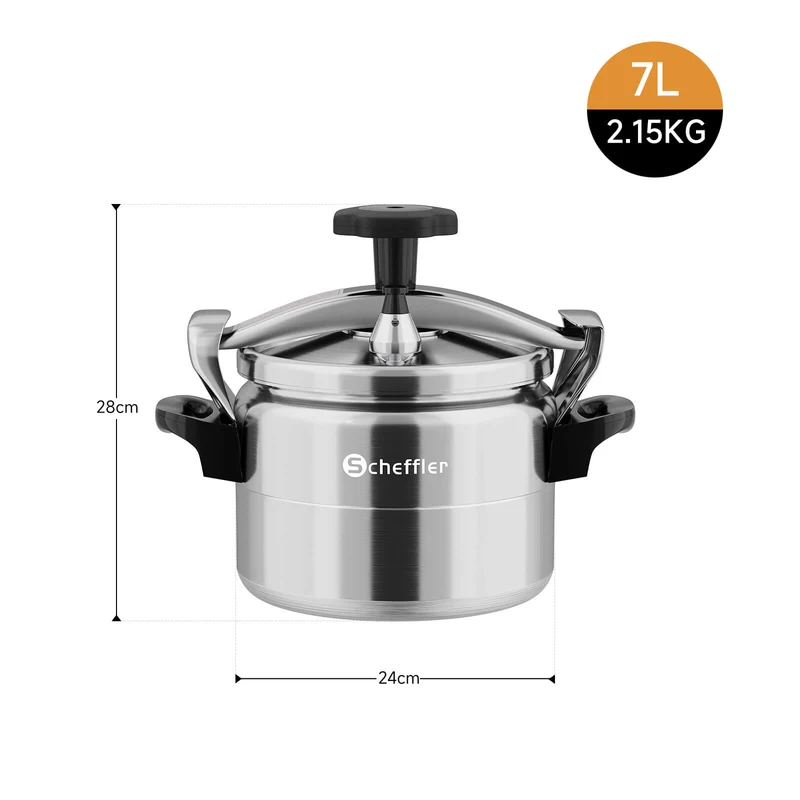 3L / 7L / 11L / 15L / 25L Schnellkochtopf Aluguss Dampfkochtopf Induktion Druckbehälter für alle Herdarten