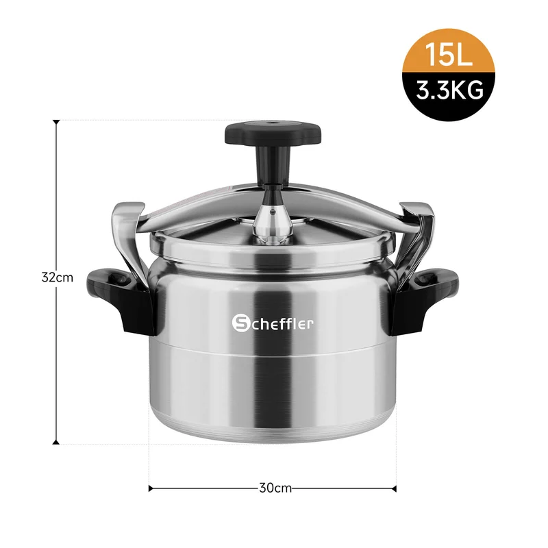 3L / 7L / 11L / 15L / 25L Schnellkochtopf Aluguss Dampfkochtopf Induktion Druckbehälter für alle Herdarten