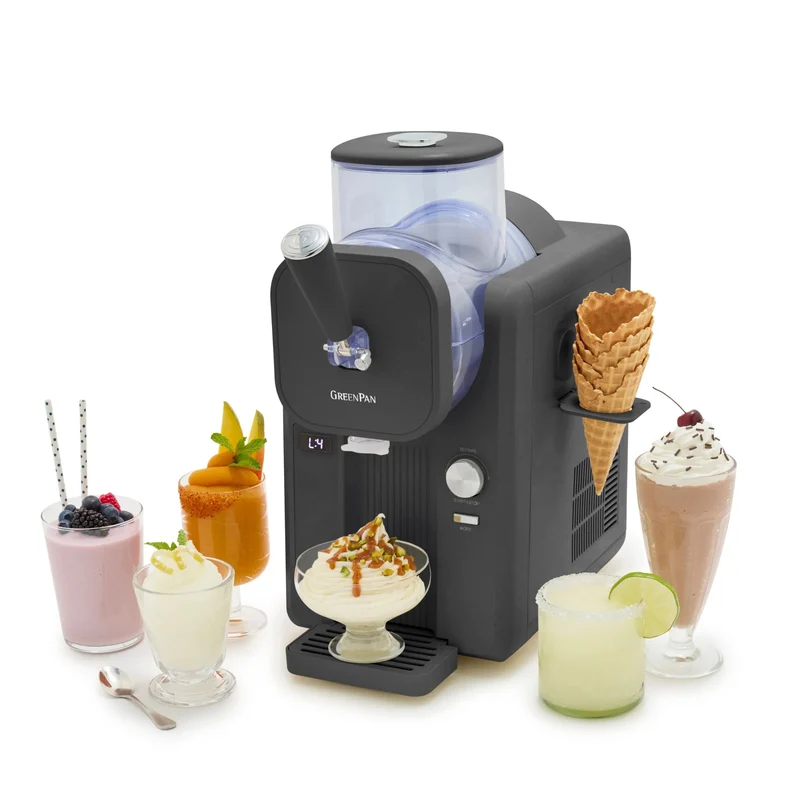 Greenpan Schnelle Eismaschine – Softeis & Frozen Drinks 1,8L 'Grey'
