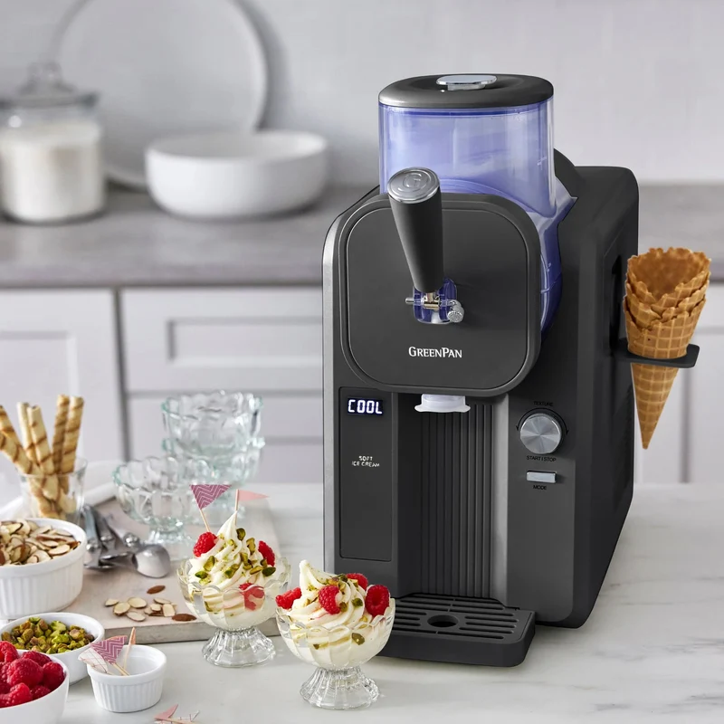 Greenpan Schnelle Eismaschine – Softeis & Frozen Drinks 1,8L 'Grey'