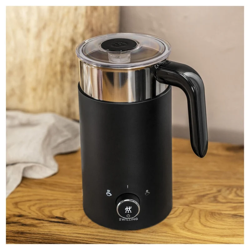 Zwilling Milchaufschäumer Schwarz 200 ml Heiß / 400 ml Kalt 'Enfinigy'