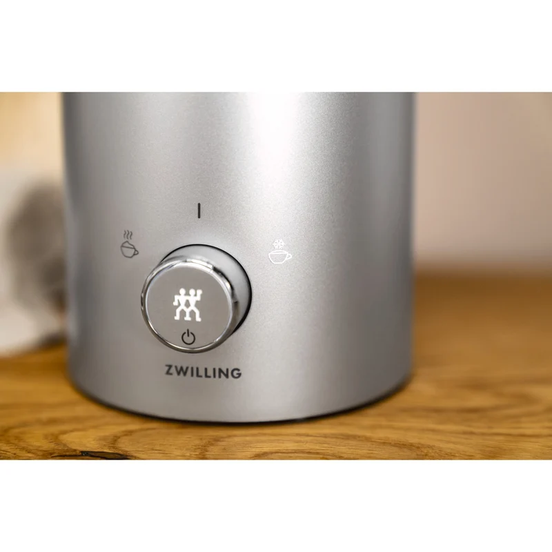 Zwilling Milchaufschäumer Silber 200 ml heiß / 400 ml kalt 'Enfinigy'