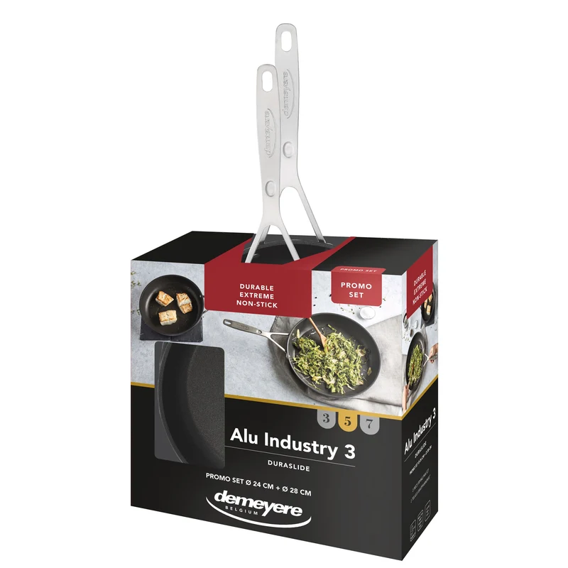 Demeyere Bratpfannenset 24/28cm 'Alu Industry 3 Duraslide'