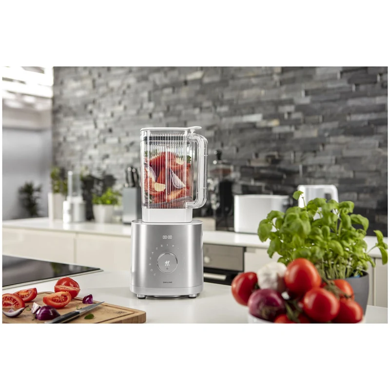Zwilling Blender Pro 1,8 l Silber „Enfinigy“ – BLDC-Motor und integrierte Waage
