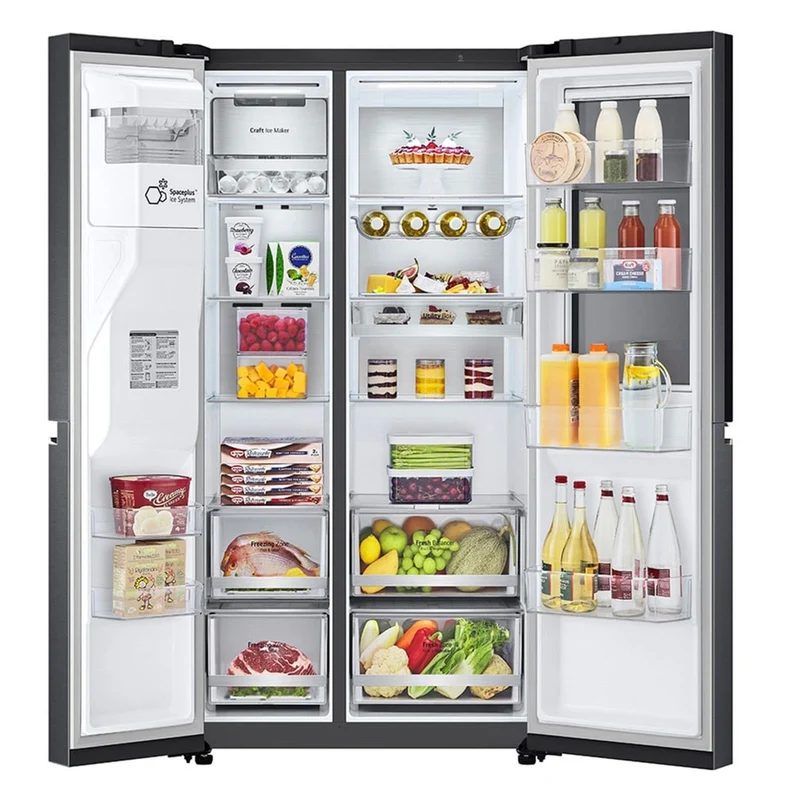 LG GSXE81EVBD Side-by-Side Kühlschrank mit InstaView Door-in-Door