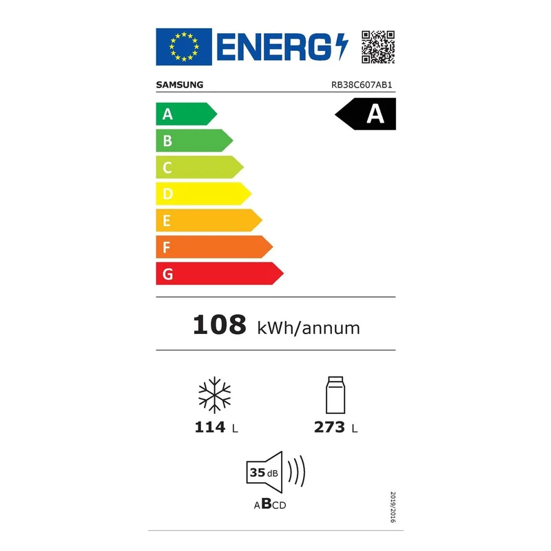 Samsung RB38C607AB1/EF Kühl-/Gefrierkombination 387 Liter Premium Black Steel
