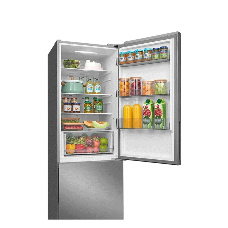 Midea MDRB548MME46 Kühl-Gefrierkombination Inox Kapazität von 401 Liter