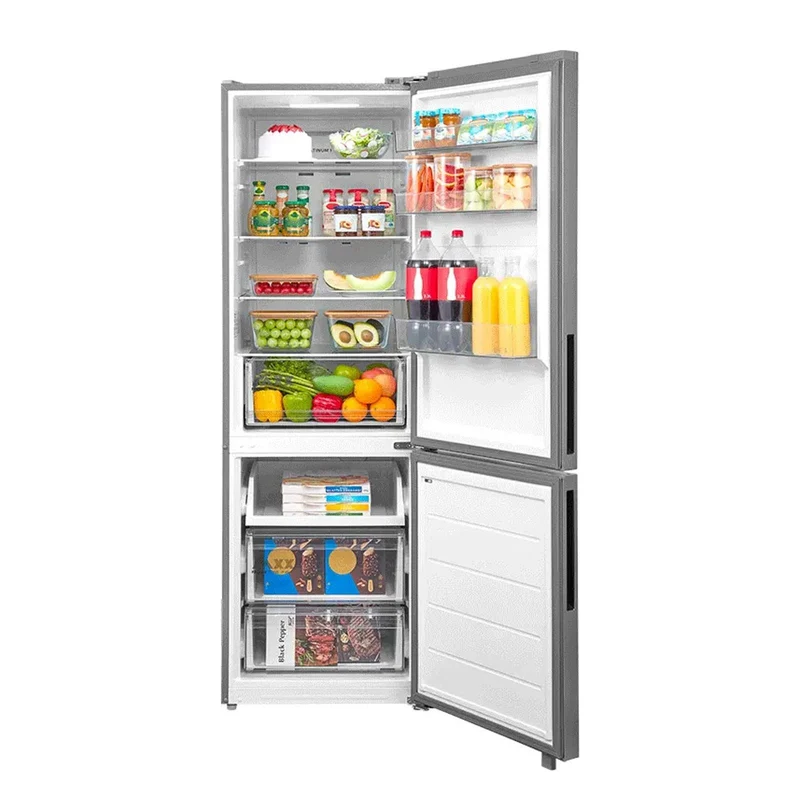 Midea MDRB548MME46 Kühl-Gefrierkombination Inox Kapazität von 401 Liter