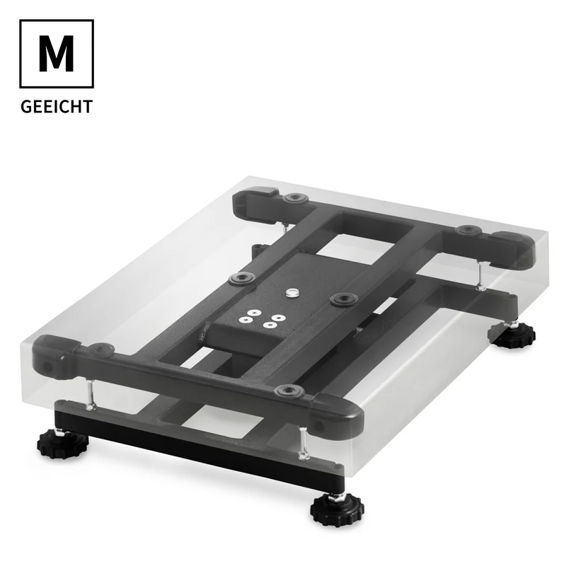 Geeichte Plattformwaage ADE VSL3+STAN07 | Inklusive Eichkosten | Inklusive Anzeige im Edelstahlgehäuse | Höchstlast: 30/60/150 kg | Ziffernschritt: 10/20/50 g