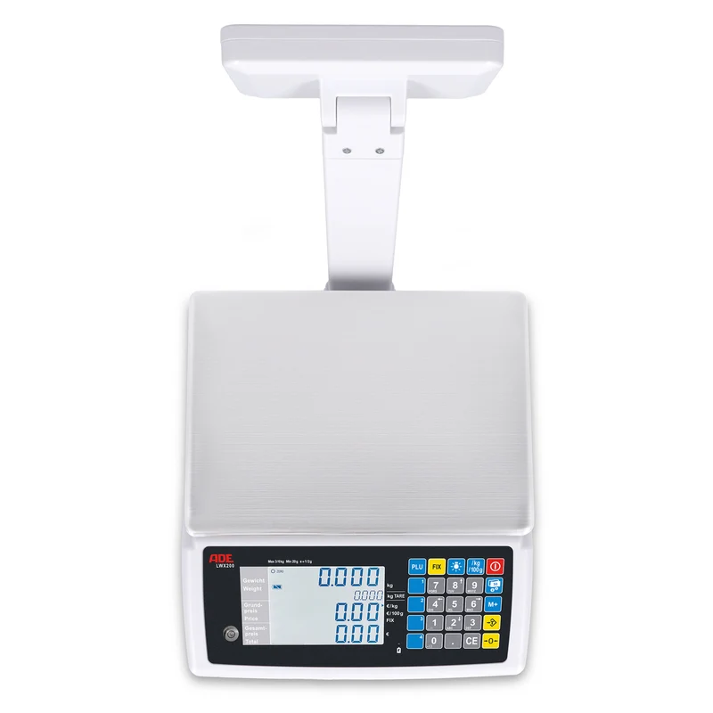 Ladenwaage geeicht ADE LWX200 | Inklusive Hochanzeige & Eichkosten | Höchstlast: 6 / 15 / 30 kg