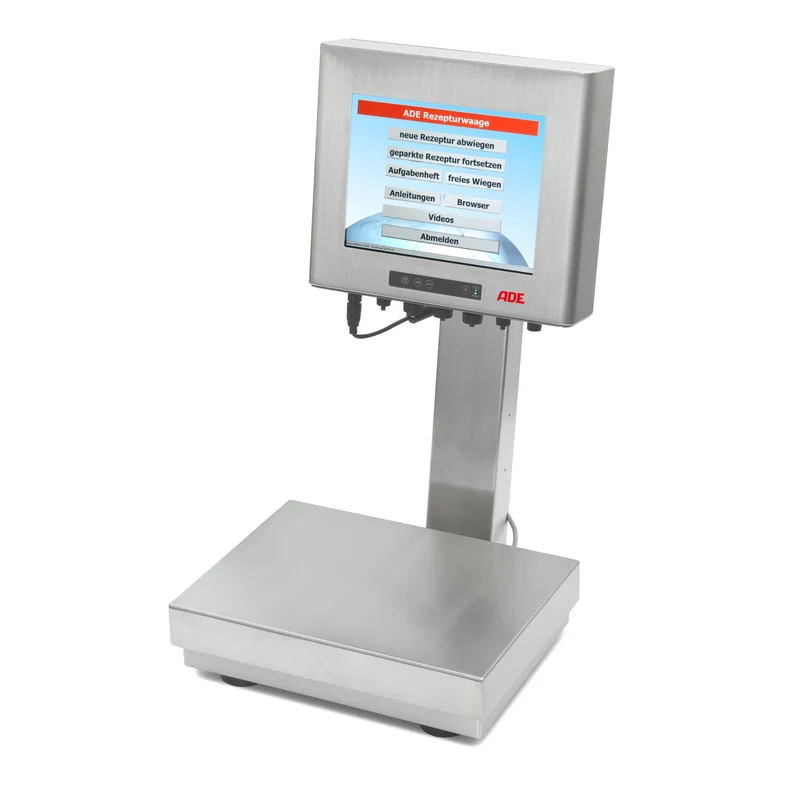 Rezepturwaage Rezeptura | inkl. Software und 15"-Touch-Monitor | Höchstlast: 30 kg | Ziffernschritt: 1 g