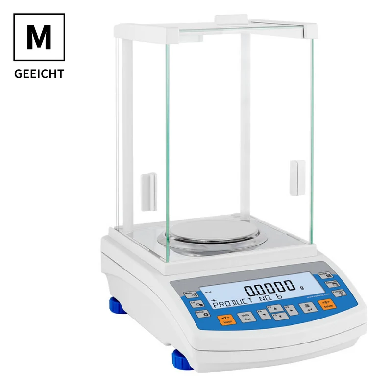Geeichte Analysenwaage RADWAG ASR2 PLUS | Inklusive Eichkosten | Höchstlast: 110/ 220 / 310 g | Ziffernschritt 0,1 mg