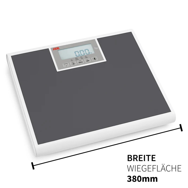 Professionelle Personenwaage mit extra breiter Wiegefläche ADE M320600