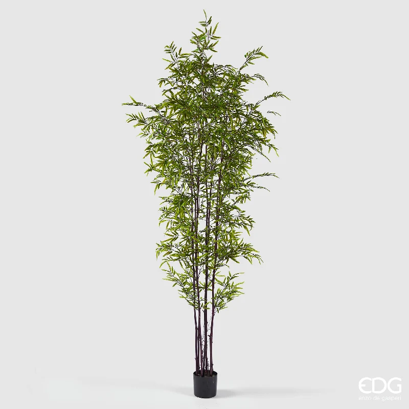 EDG Enzo De Gasperi Pianta Artificiale Bamboo con Vaso H240 Cm