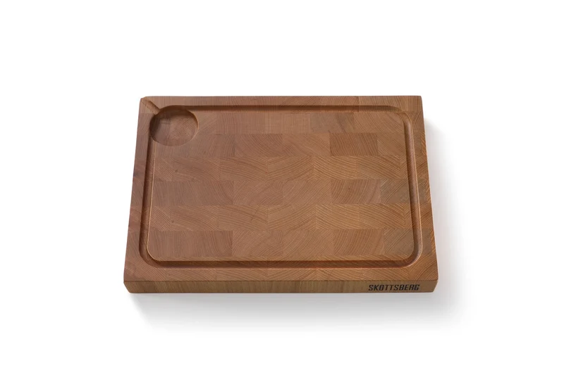 Skottsberg Schneidebrett Buche Hirnholz Mit Saftrille