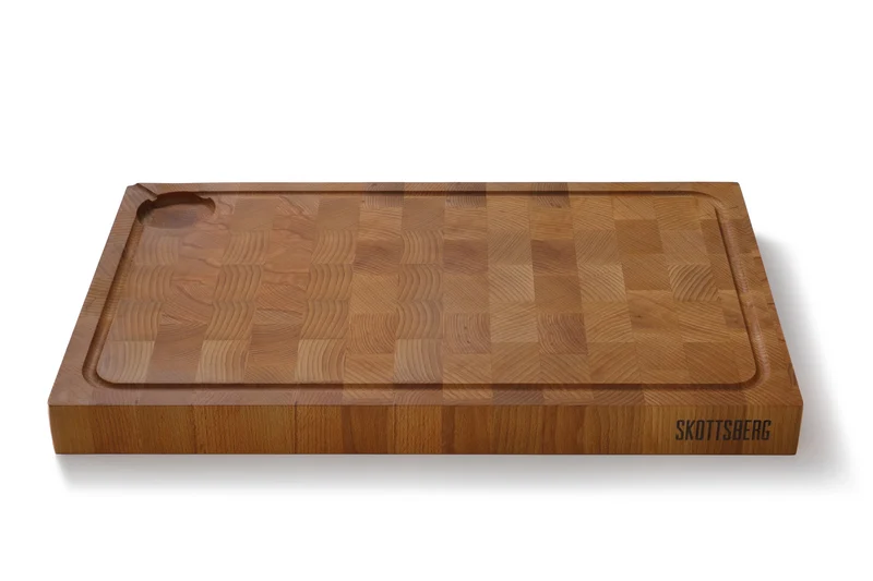 Skottsberg Schneidebrett Buche Hirnholz Mit Saftrille