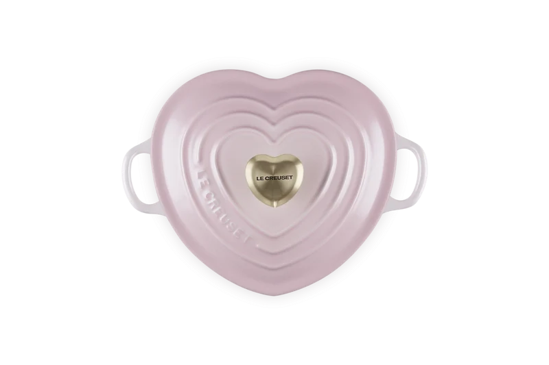 Le Creuset Campagnard Herz Ø20cm / 1L 'Shell Pink'