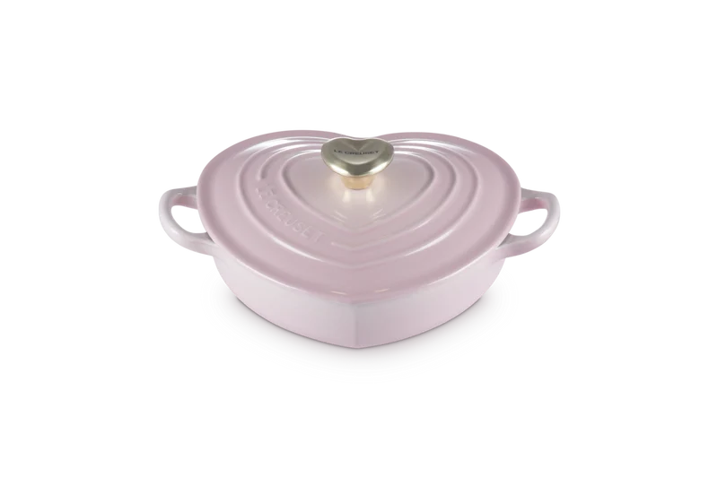 Le Creuset Campagnard Herz Ø20cm / 1L 'Shell Pink'