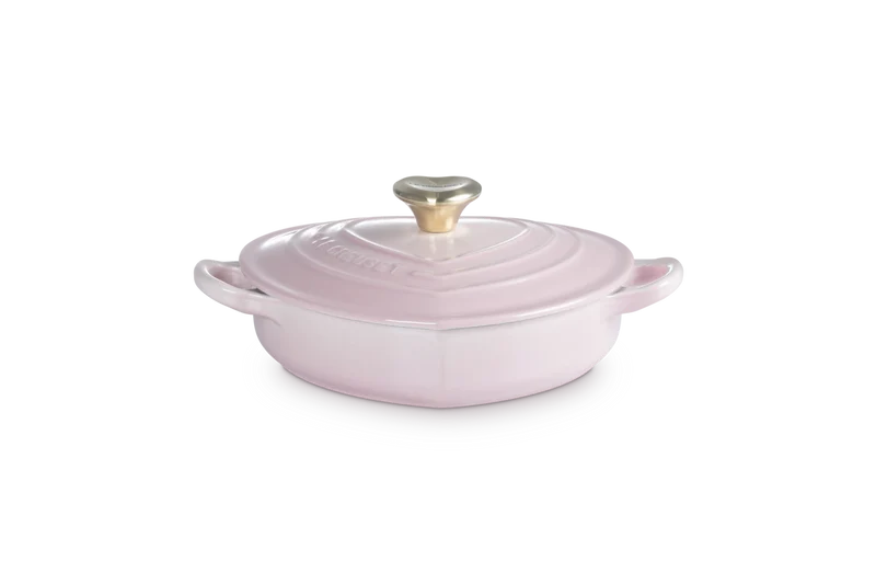 Le Creuset Campagnard Herz Ø20cm / 1L 'Shell Pink'