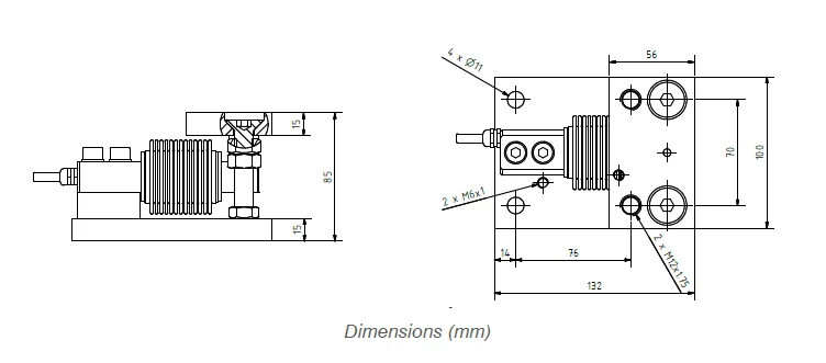 Einbaumodul MK für Wägezelle G2I