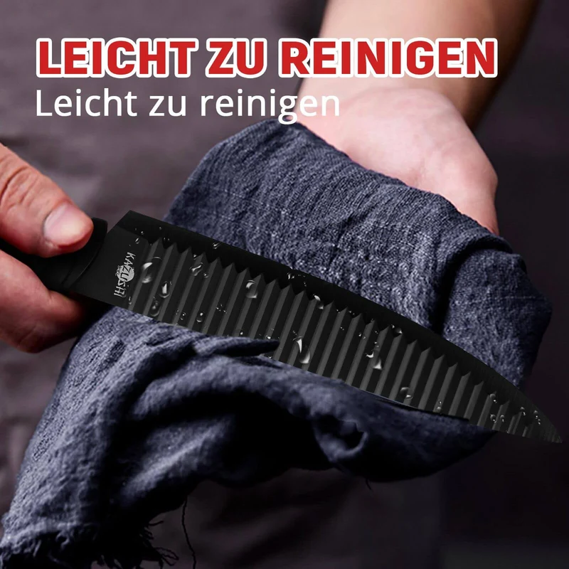 9 / 8 / 7 / 6 teilig Messer-Set Messerblock Messerset Küchenmesser Set Profi Kochmesser