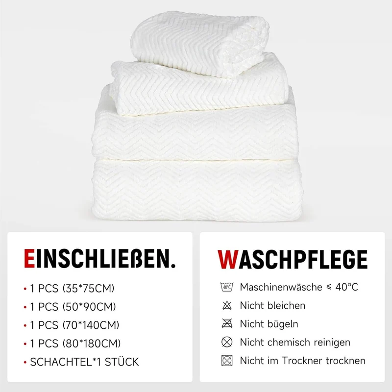 HOMELUX Handtuch Set 2 / 3 / 4 teilig Badetuch Set + Towel saugstarkes Frottiertücher Set